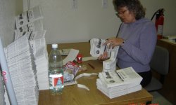 Tamara Bruyako. First newspaper mailing from the new office